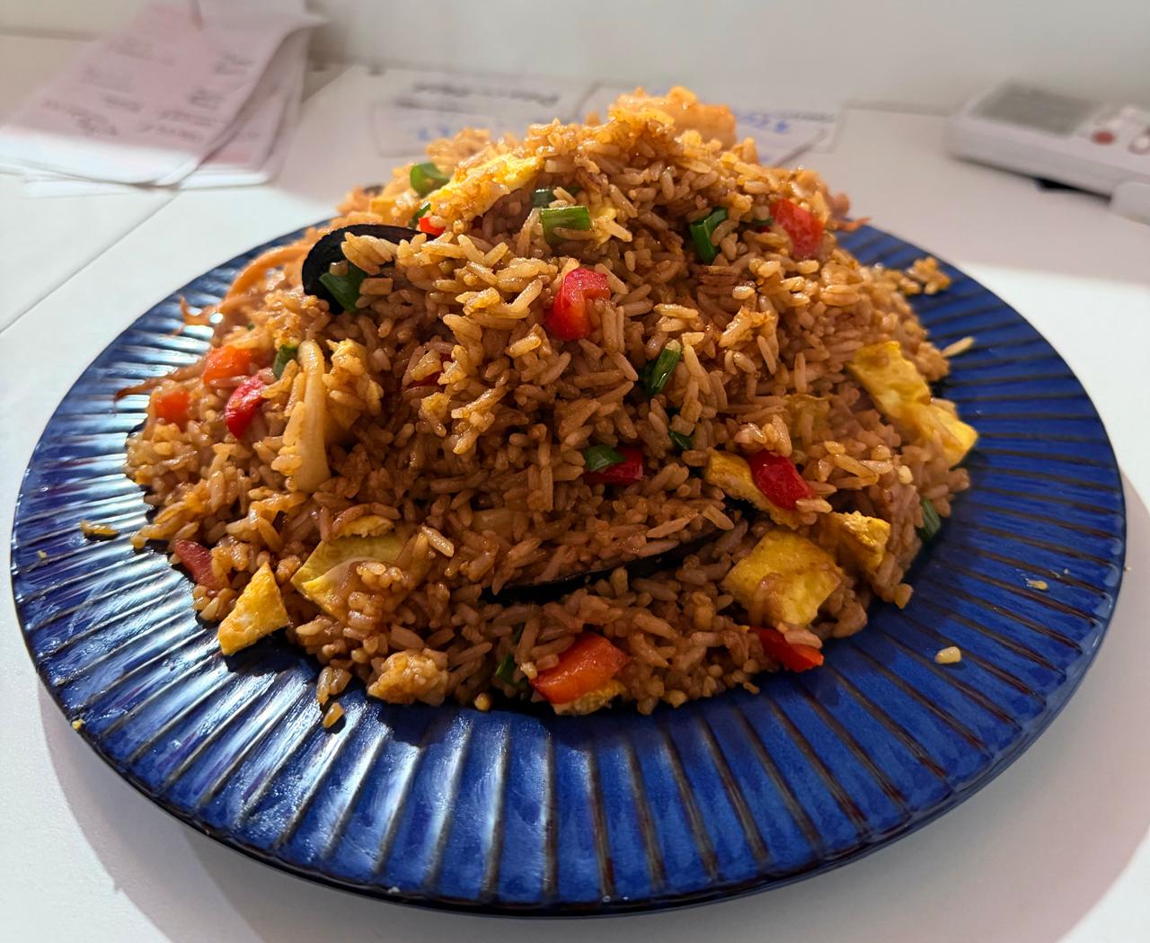 Arroz chaufa de mariscos